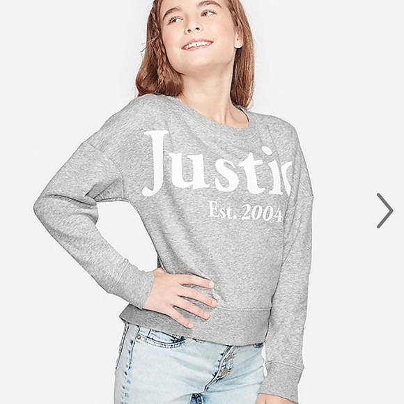 justice logo hoodie